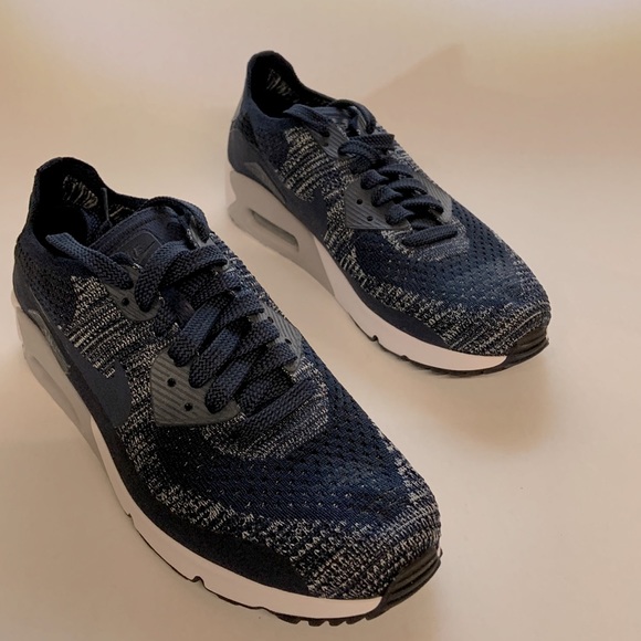 *Host Pick* Nike Air Max 90 Ultra 2.0 Flyknit College Navy (875943-401) - Picture 6 of 9